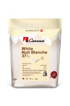 Carma Weiße Schokolade White Nuit Blanche 37% Tropfen 1,5kg